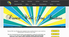 Desktop Screenshot of dancewithjoystudios.com